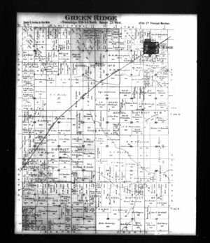 1896 Pettis County, Green Ridge, MO Land Ownership Map Showing James, George & Neal Anderson's Land