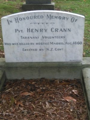 Grave of Henry Crann (detail)
