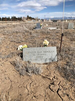 SA Kenneth Ray Hensley, US Navy military grave marker