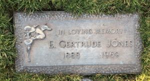 Esther Jones tombstone