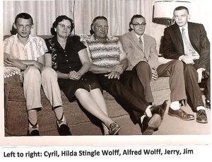 Alfred Wolff family, 1950s