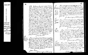 Drouin Baptism Record (Ancestry.com)