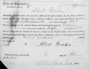 1869 Naturalization Record
