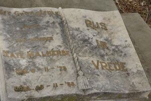 Grave of Kate Malherbe