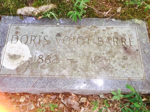 Doris Eggers Voigt Barre Grave