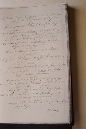 Marriage record Gerret Cornelis Olivier and Anna Nuuwoudt : 1762-09-05