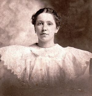 Theresa Hopkins in 1896 at age 16
