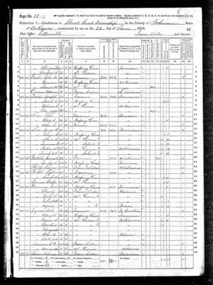 1870 Census   Ginevera Jane Plunkett Foster