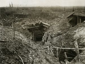 German front line trench before Gommecourt 
