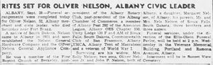 Obituary for Oliver Nelson
