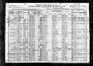 1920 Dickinson County, Herington, KS Census