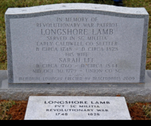 longshore lamb memorial revolutionary war