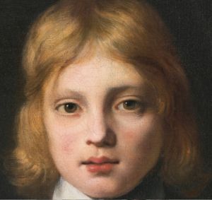 Part  of the portrait of a Boy, said to be the artist's son, aged 8