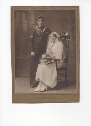 Alfred Fincher & Margaret Axworthy Wedding