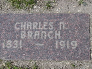 Charles N. Branch Grave Marker