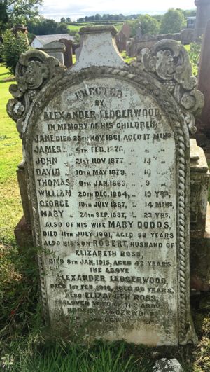 Ledgerwood Family Tombstone