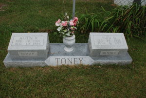 Marlin W. & Ruth Toney - Headstone