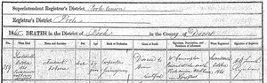 Frederick John Osborne Death 1865