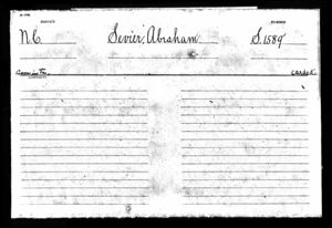 Abraham Sevier US Revolutionary War Pension and Bounty-Land Warrant Application Files
