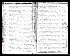 Marriage Records of Sarah Boynton and Hopewell Davis