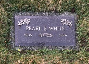 Pearl White headstone
