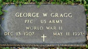 George W. Gragg Grave Marker