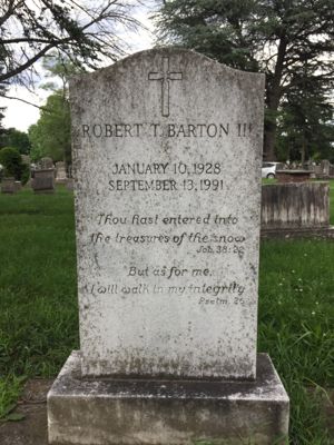 Robert Barton III gravestone