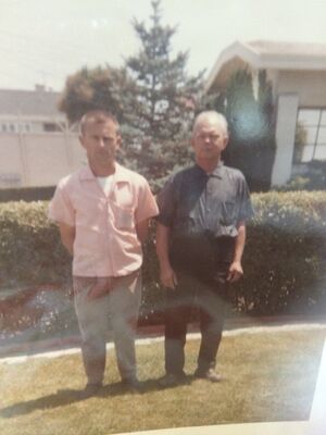 Homer Roy (R) and Elton Homer (L) 1960's Visit