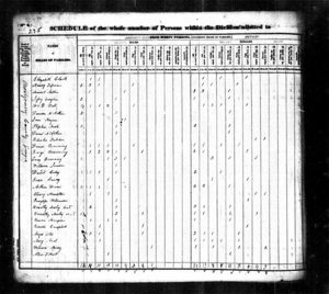 Clarey Stringer  Hamilton - 1830 United States Federal Census - Montegomery GA