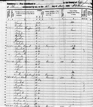 1850 Census - Effingham Co IL