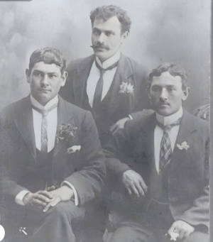 William [rear] with brothers Valentine and Arthur