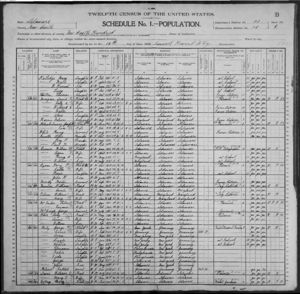 BETZ family US Census 1900