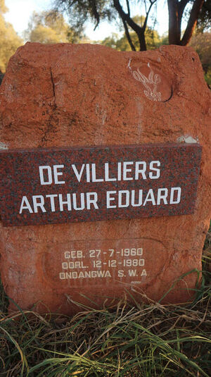 Grave of Arthur Eduard de Villiers