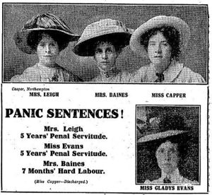 Newspaper clipping from “Votes for Women,” August 9th, 1912