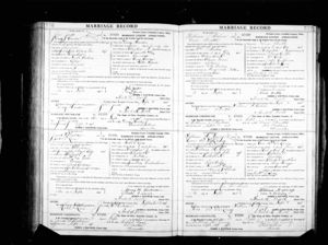 William P. Malone & Dora Brittle Marriage License