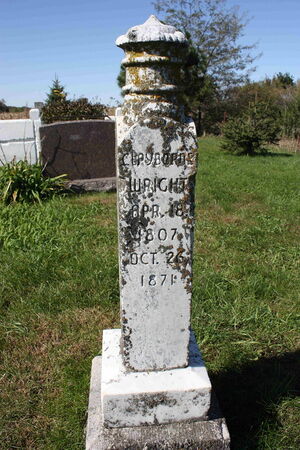 Headstone Claybourn Wright