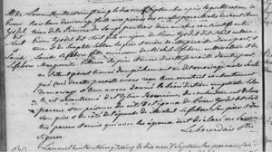 Marriage Record 1825 - Pierre Tisdèle dit Noel & Louise Lefebvre