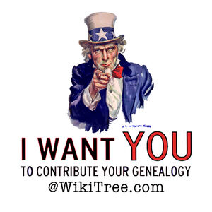 Uncle Sam - I Want You To Contribute Your Genealogy @ WikiTree