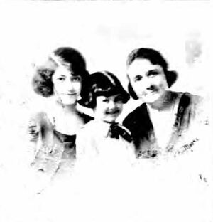 Annie Hutkin Passport Photo w/ Ethel & Hilda