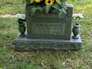 Don E McCoy Headstone