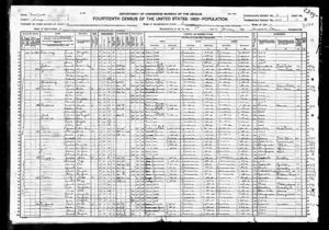 Cohen family, 1920 census