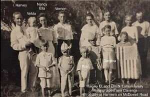 Harvey O. & Ella N. Lyman family