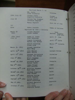 Cornelius V. Hollenbeck Birth Record