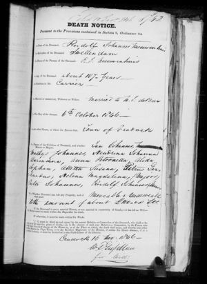Rudolph Johannes Nieuwenhuis ( 1762 - 1846) death notice 