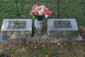 Van James H. Martin & Ruth - Headstone