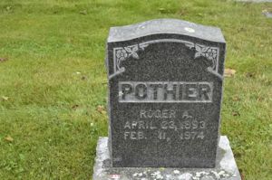 The Headstone of Anselme Roger Pothier
