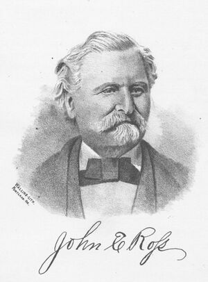 John E Ross, Portrait from The History of Southern Oregon