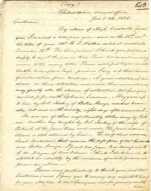 1828-01-26, Joseph Watson to Duncan S. and R. J. Walker, Page 1