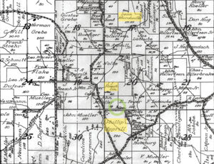 Apprill Mundwiller Cemetery 1913 Map