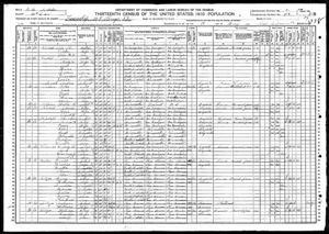 1910 US Census Listing